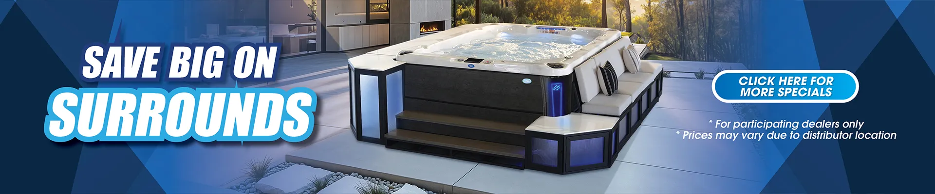Calspas hot tub being used in a family setting - Colton