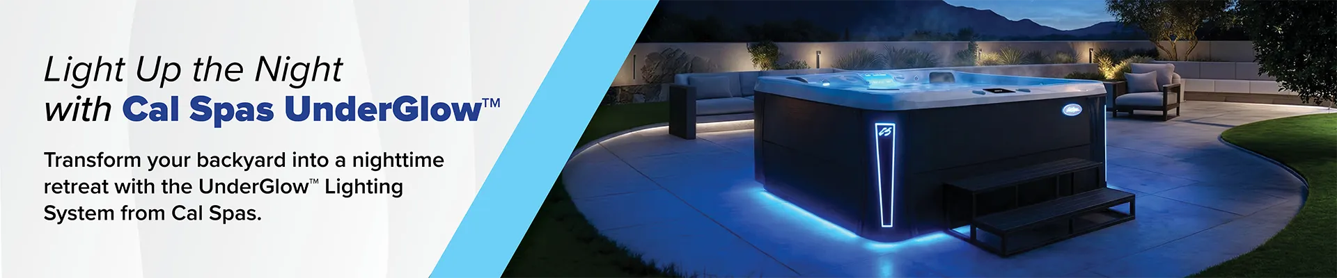 Calspas hot tub being used in a family setting - Colton